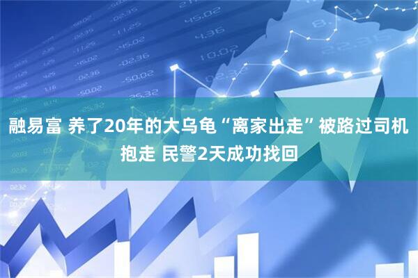 融易富 养了20年的大乌龟“离家出走”被路过司机抱走 民警2天成功找回
