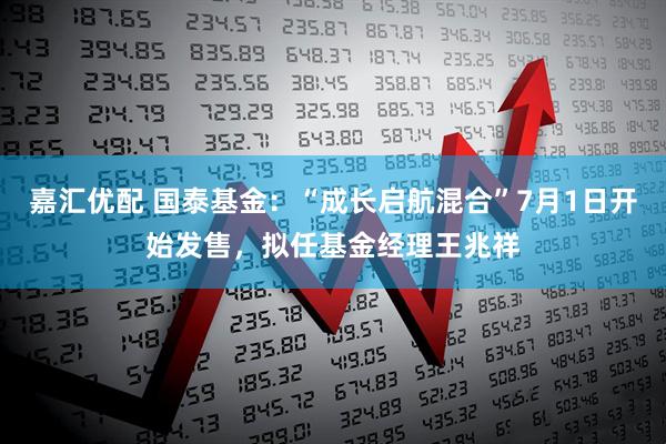 嘉汇优配 国泰基金：“成长启航混合”7月1日开始发售，拟任基金经理王兆祥